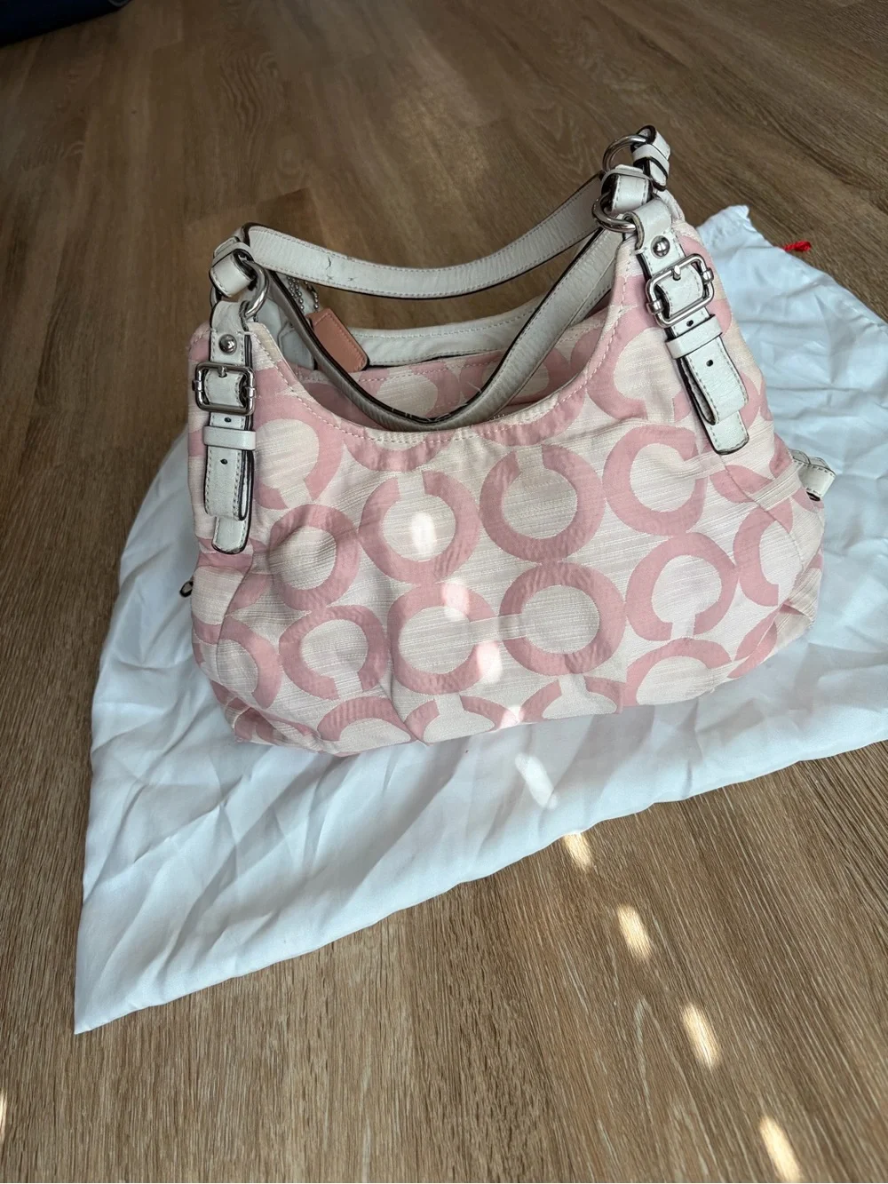 Y2K Coach Baby Pink Shoulder Bag